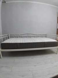 Кровать IKEA РАМСТА, 90x200 см, без подъёмного механизма, белая