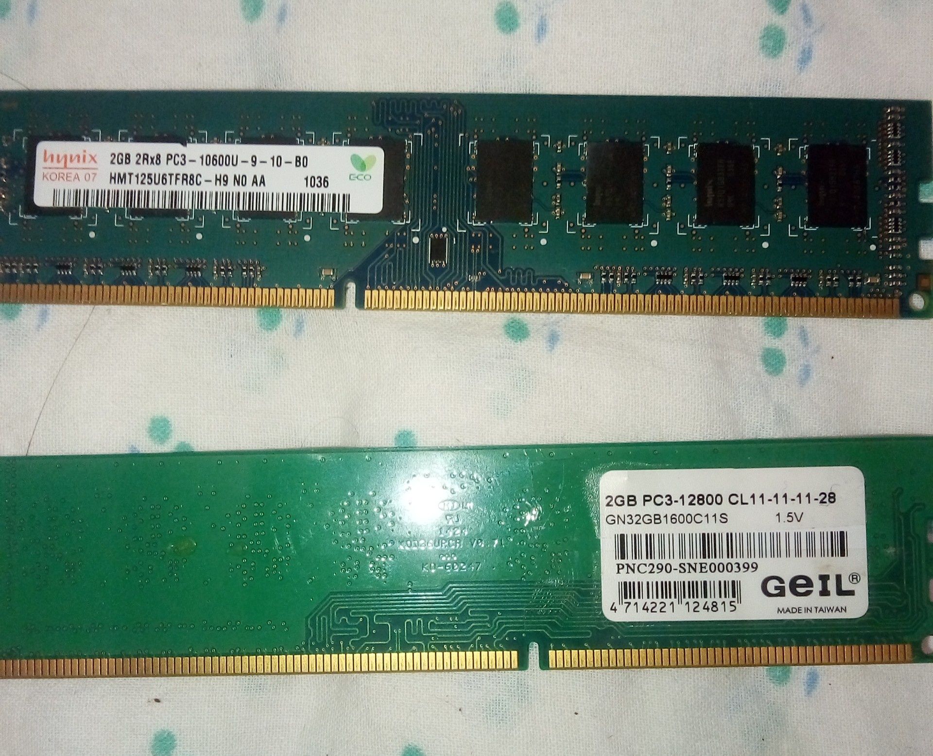Озу ddr3 2 гигабайта 500тг