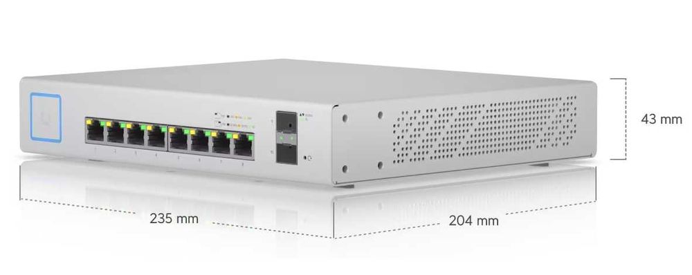 UniFi US-8-150W PoE мрежов суич
