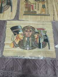 Египетские картины на папирусе