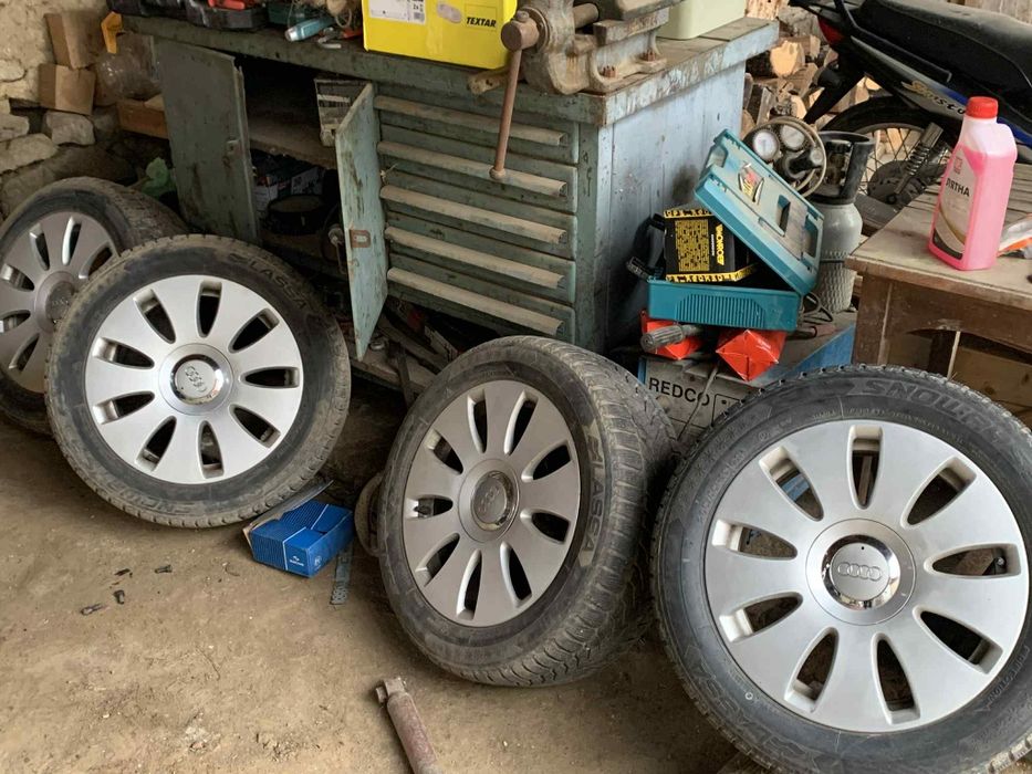 Джанти 5x112 16 passat,audi със много добри зимни гуми