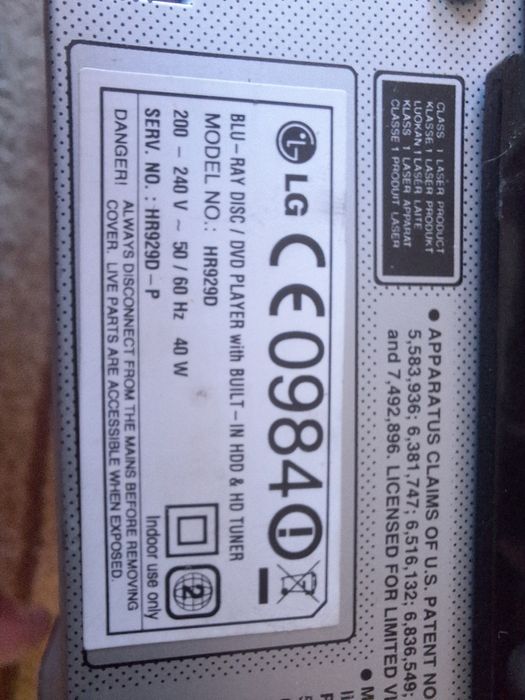 Dvd blue ray Lg hdd incorporat