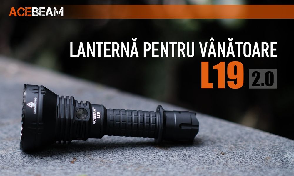 Lanterna profesionala vanatoare Acebeam L19 2.0 Green, 2200 lm, 1520m