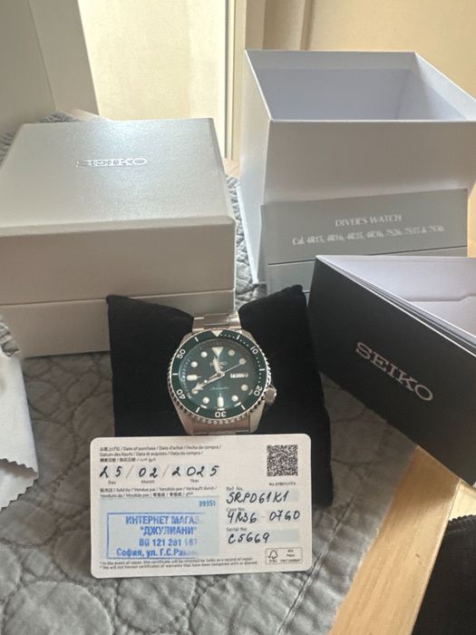 Часовник seiko5 нов с гаранция