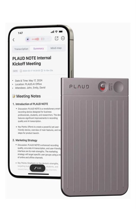 Диктофон с AI, Plaud Note