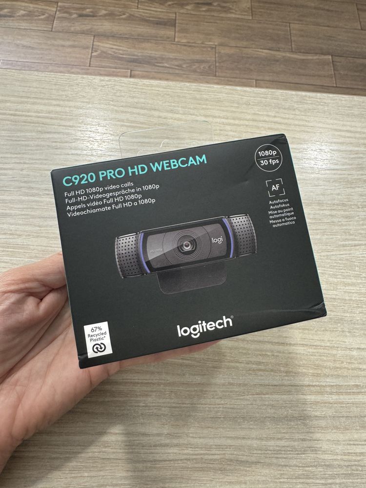 Camera Web Logitech HD Pro C920, Full HD 1080p, NOUA/Sigilata!!!