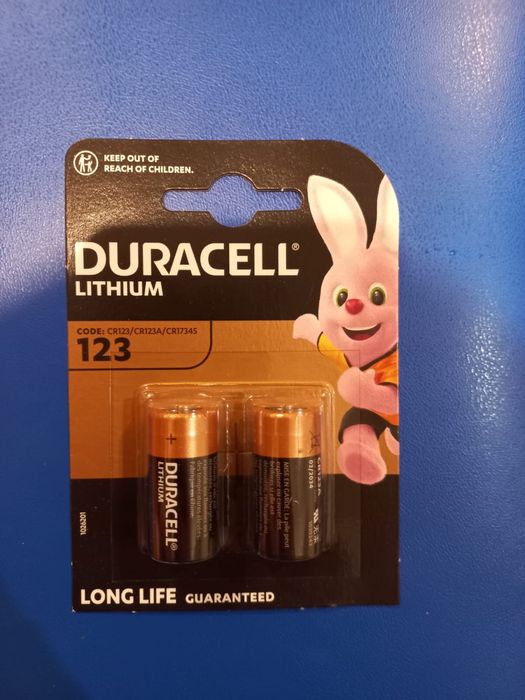 Батарейки Duracell CR123