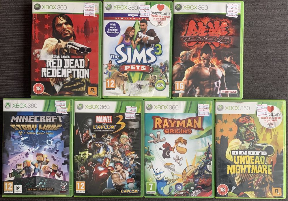 Xbox 360 игри, Xbox 360 Fifa 17, Red dead, Rayman, Tekken