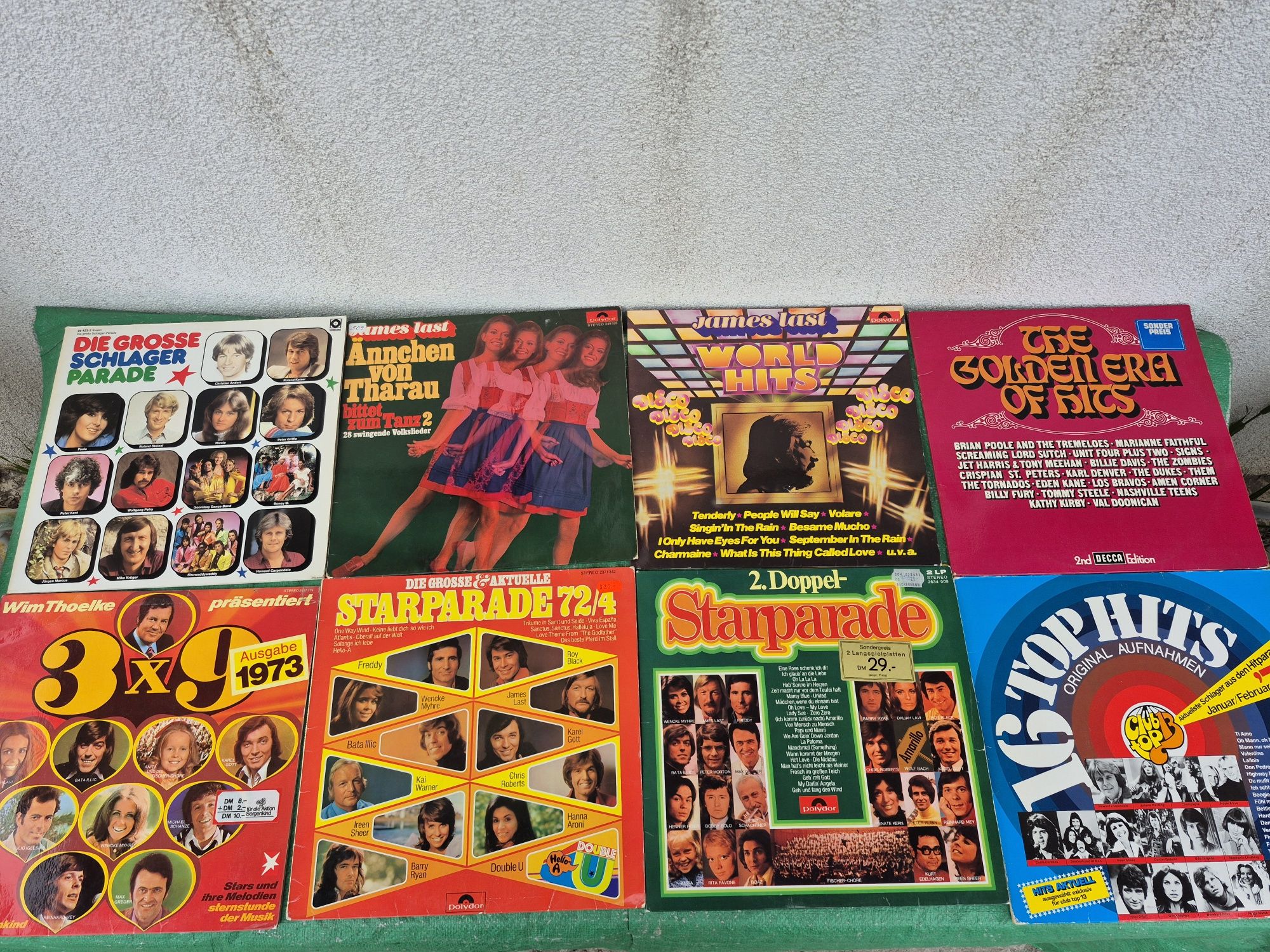Lot Discuri Vinil colectie 100 LP  cu muzica usoara straină mixta