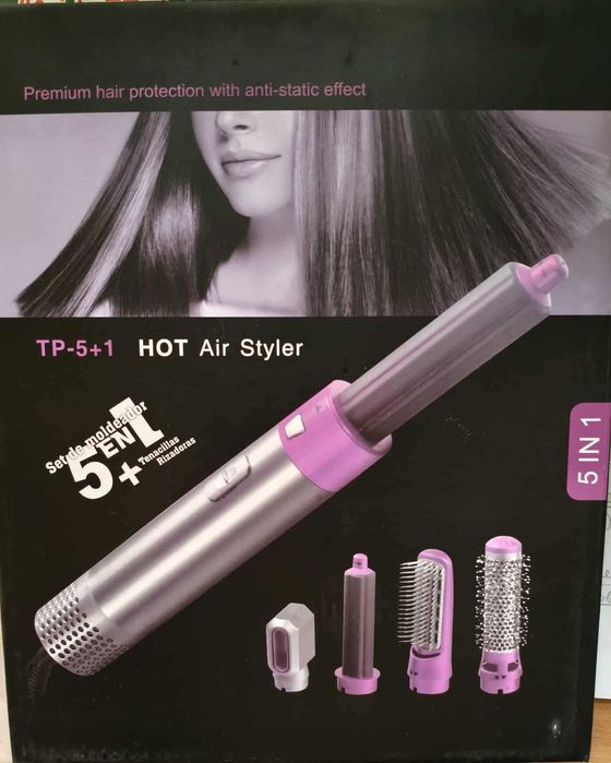 Сешоар, преса за изправяне и маша за коса 5 в 1