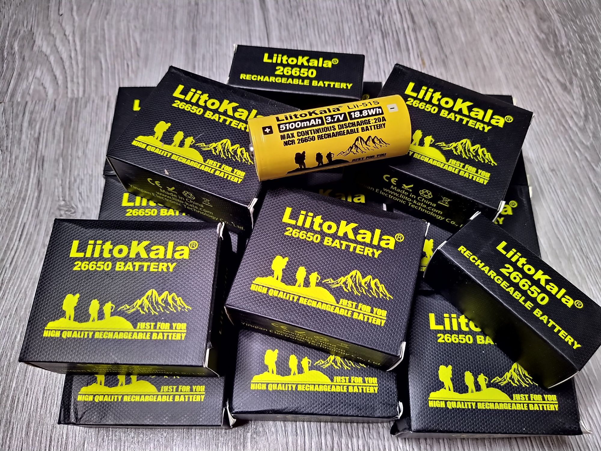 Acumulatori Liitokala  HighDrain  Lii-51S 26650 / 5100mAh / 20A