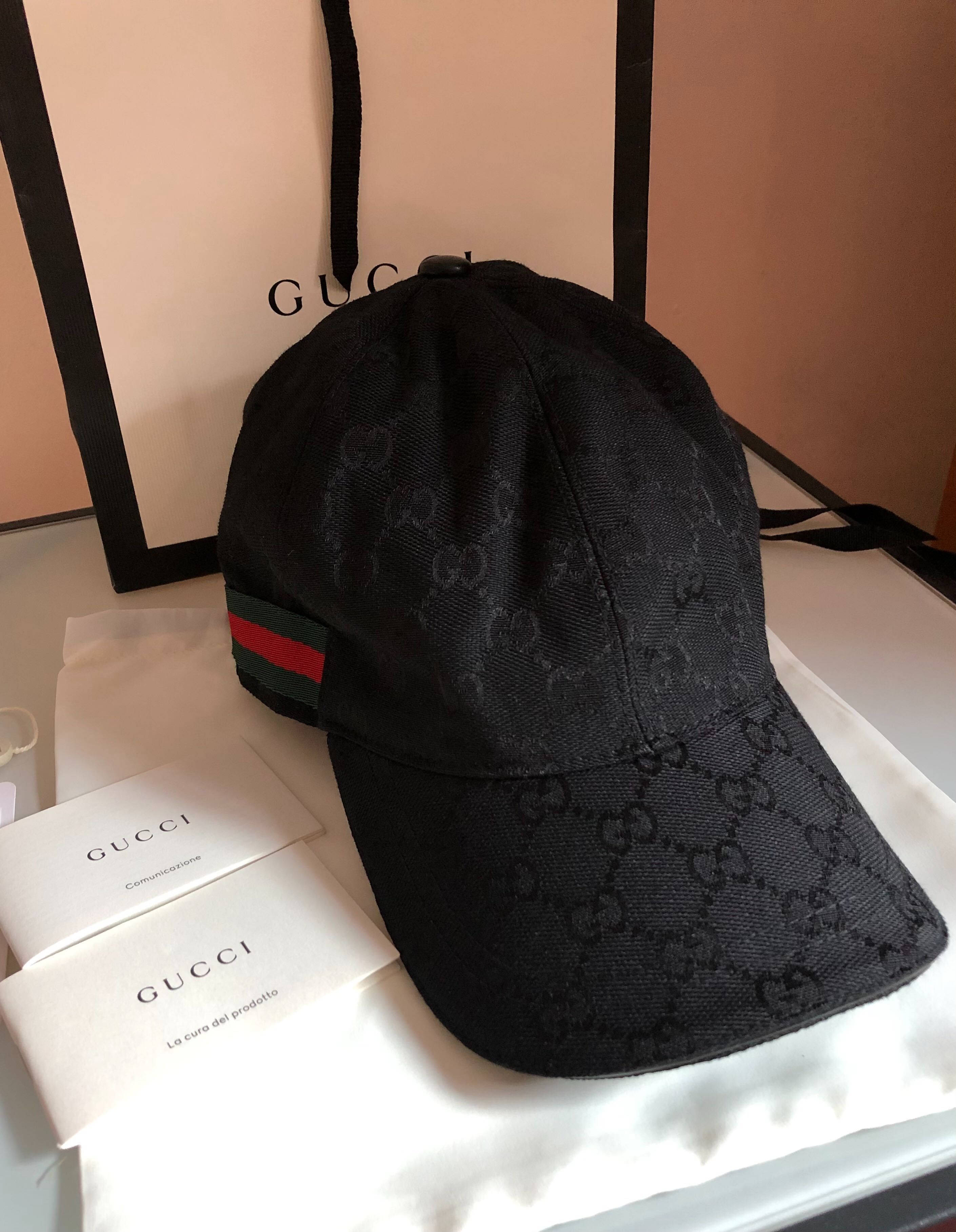 Sapca originala Gucci noua GG canvas baseball hat with Web