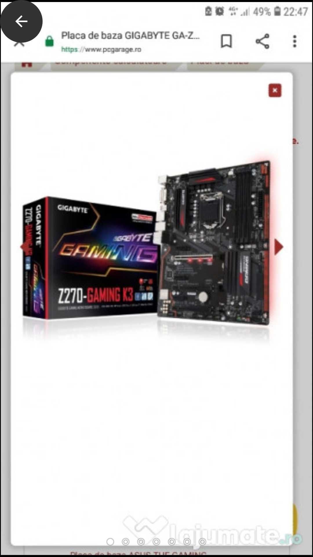 Placa baza 1151,Gigabyte Z270-gaming k3, 4pini usor deranjati