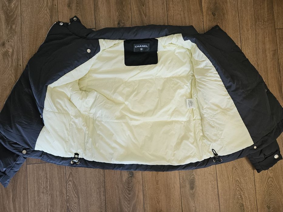 Chanel пухено яке бомбър размер 40 автентично
