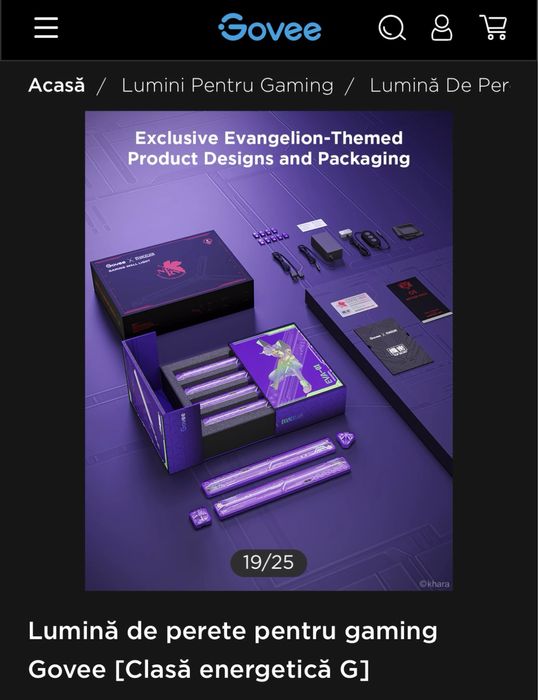 Lumini Gaming GOVEE - lumini perete RGB