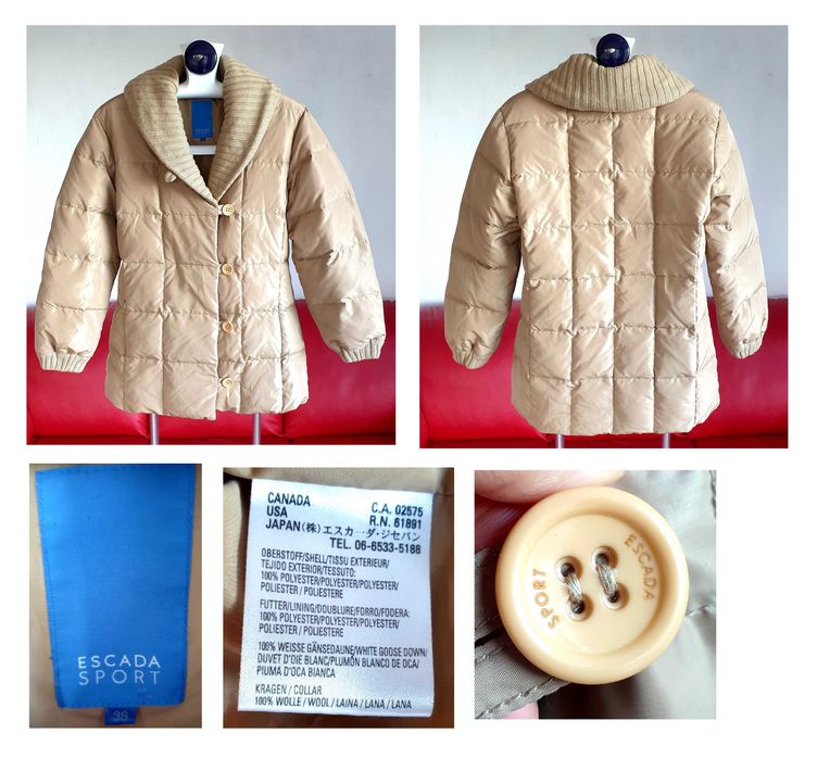пухено яке двулицево Moncler Max Mara Escada Etro Boss Hilfiger M