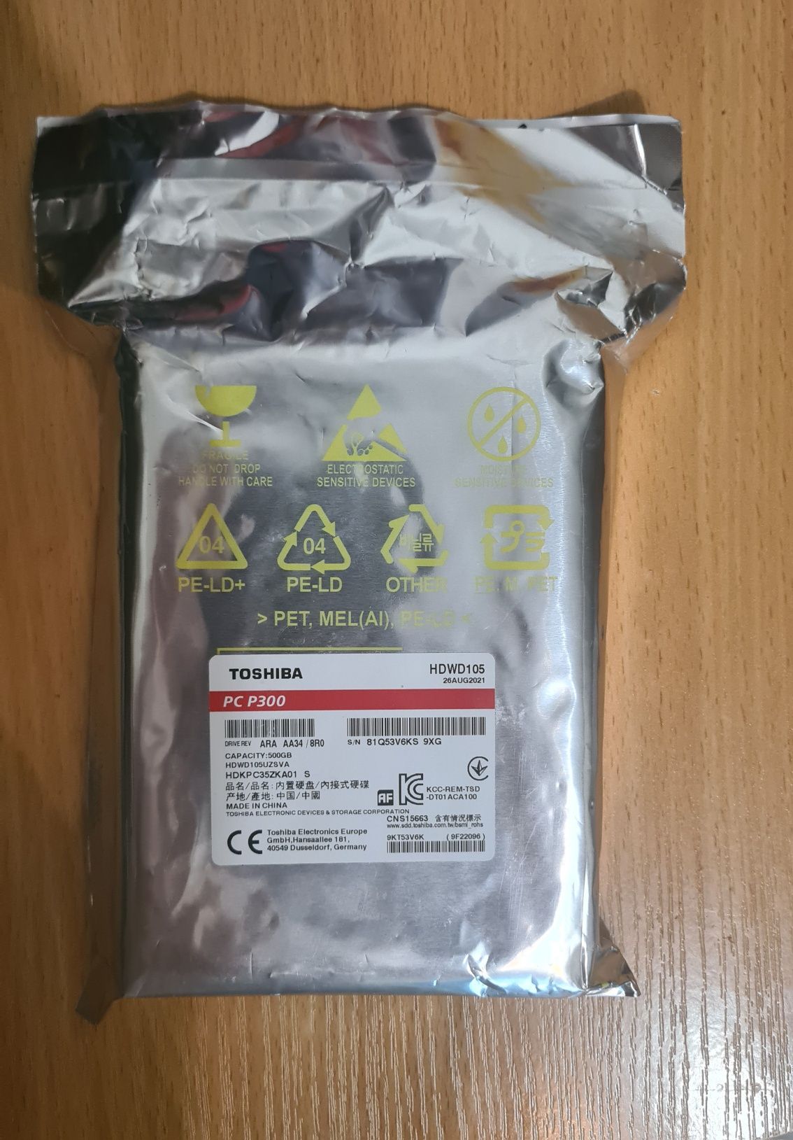 Жесткий диск Toshiba 500Gb. Новый.