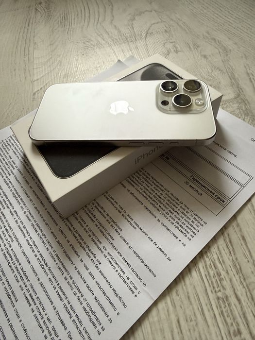 УНИКАТ Iphone 15 Pro 128GB 5G White 36м. ГАРАНЦИЯ