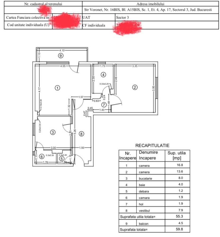 DIRECT DE LA PROPRIETAR, Apartament 2 cam.Decebal adiacent,comision 0%