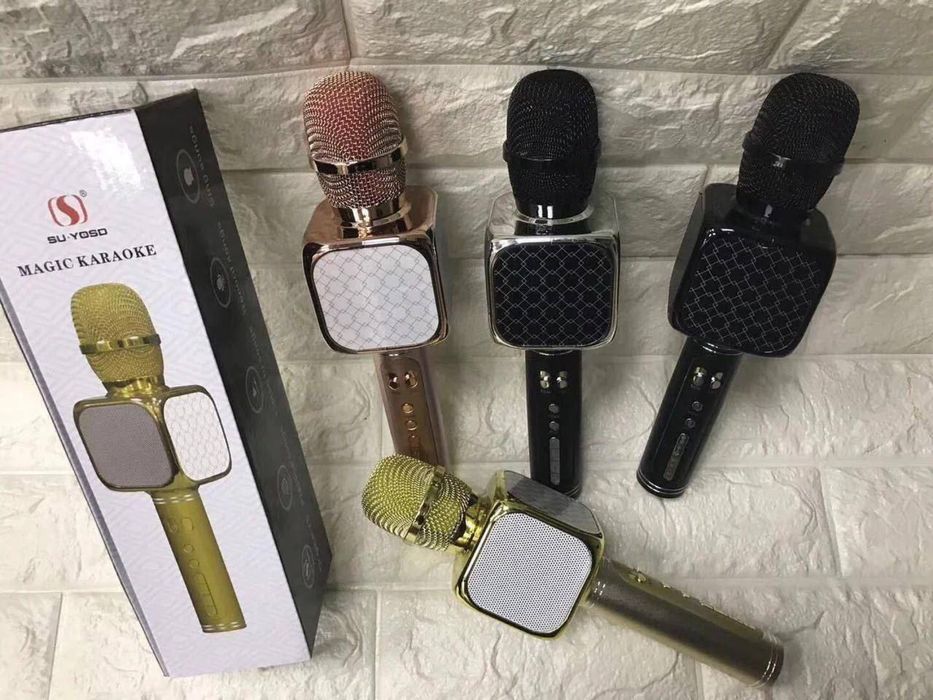 Микрофон колонка караоке беспроводной микрофон с динамиком