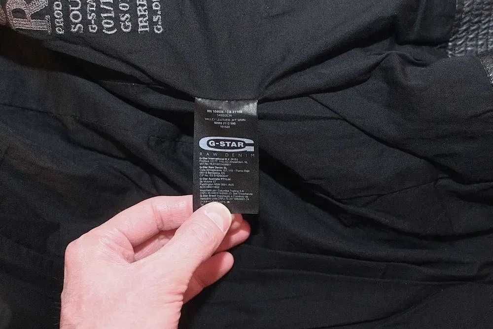 G-Star Raw Дамско Кожено Яке Естествена Кожа Черно Small