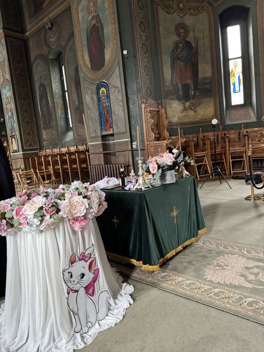 Decor botez cristelnita ferita  biserica