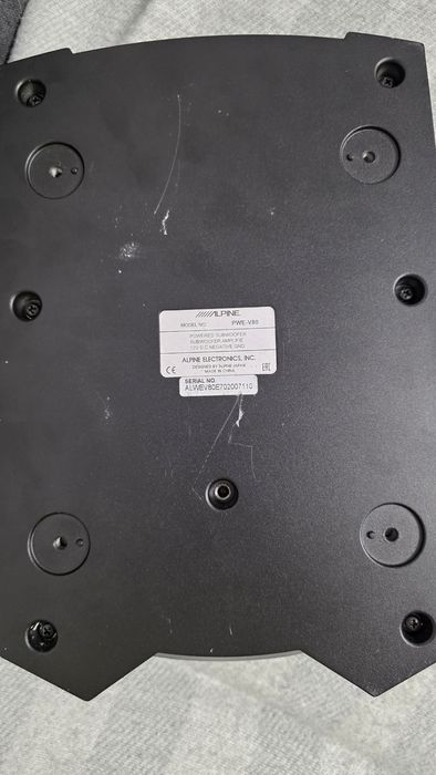 Subwoofer alpine compact flat pwe v80