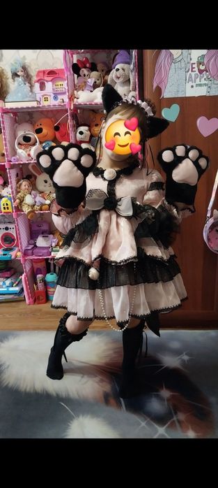 Платье кошечки на девочку