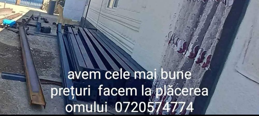 vând structura metalica 8 m cu 15 m cu 3 m