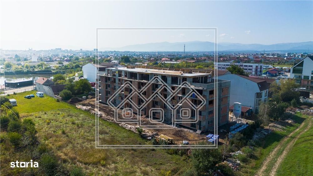 Apartament cu gradina de 45 mp - 2 camere la cheie + balcon, bloc nou