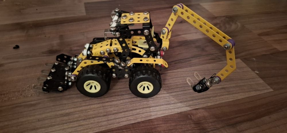 Jucărie Buldoexcavator din metal