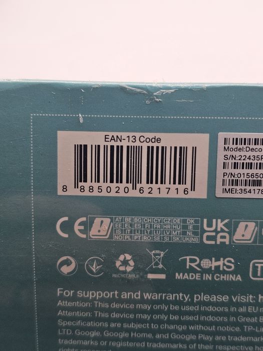 Router wireless TP-Link Wi-Fi DECO X50-5G AX3000 5G Alb

Cutie sigi