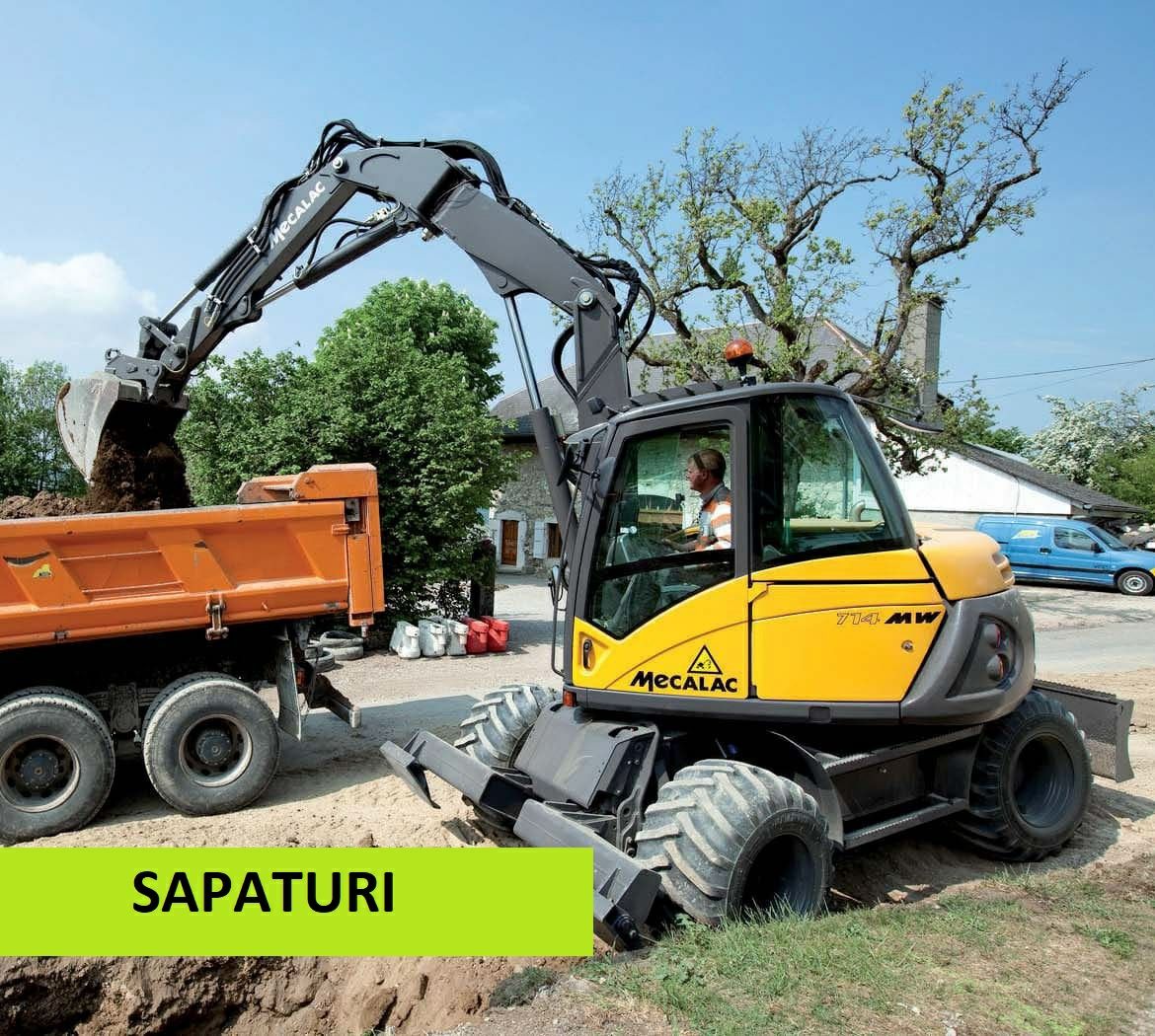 Inchirieri Utilaje Excavator cu Dumper Sapatura Iazuri Piscina Gropi