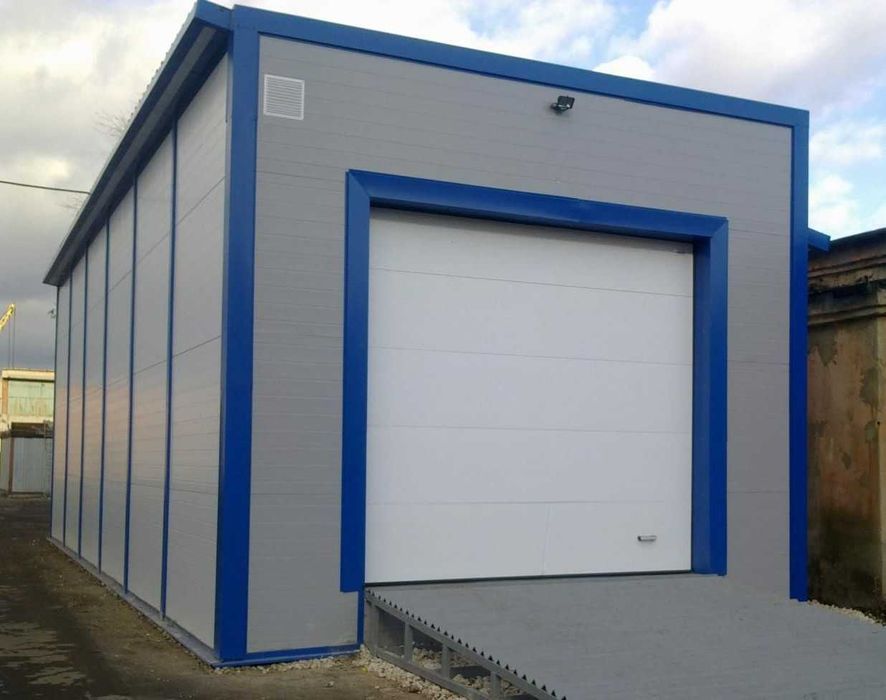 Construim Garaje Auto din structura metalica si panou sandwich izolat