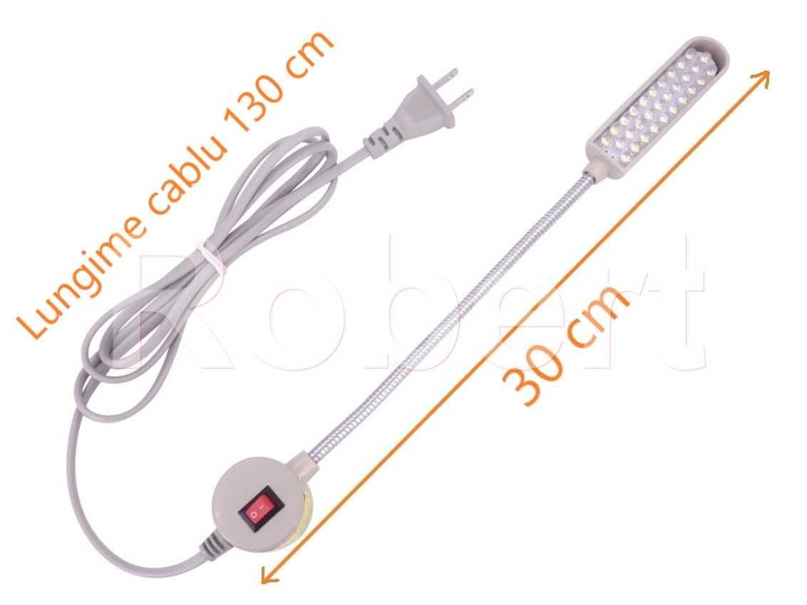 Lampa 30 LED iluminare alba pt masini de cusut, bancuri lucru-calitate