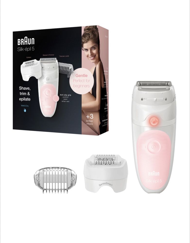 Epilator Braun Silk-épil 5 5-620 SensoSmart(tm), Wet & Dry