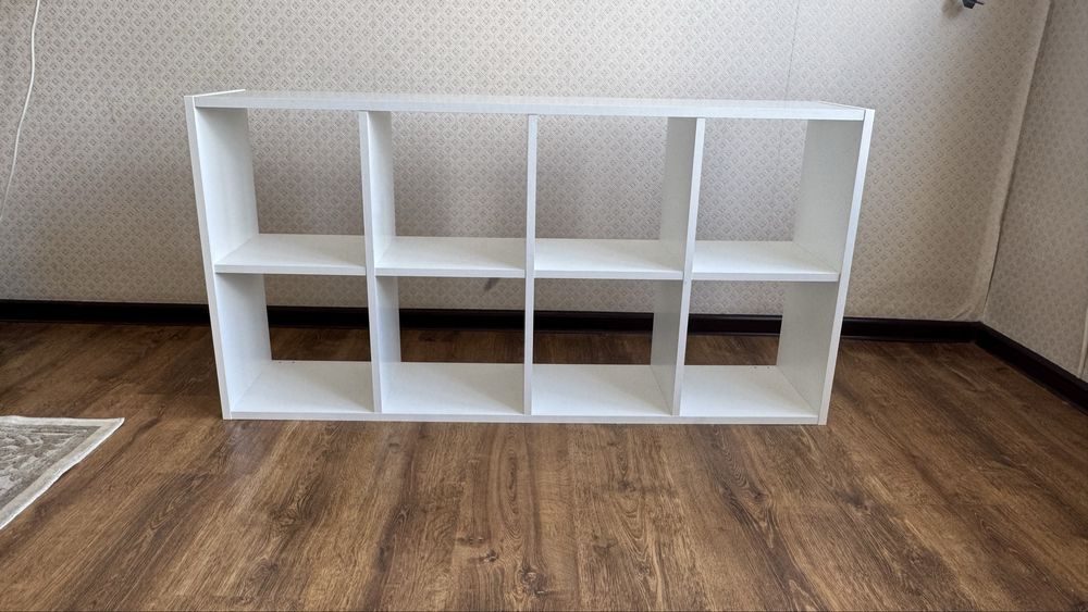 Белый стеллаж 8 секций IKEA Kallax – недорого