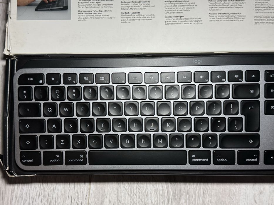 Tastatura wireless Logitech MX keys Mac Bluetooth noua garantie Flanco