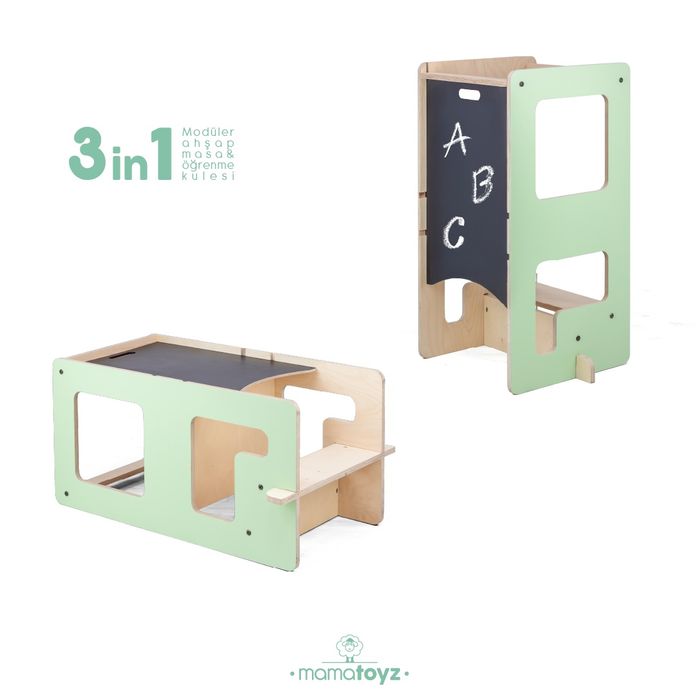 Учебна кула Монтесори 3в1 НОВО!