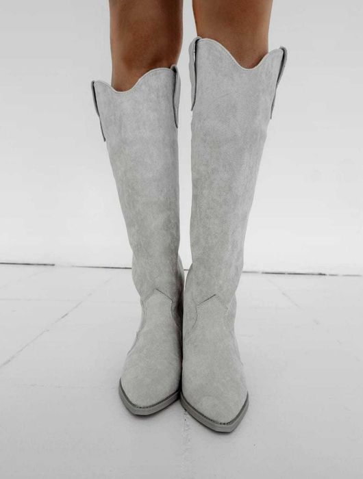 Cizme grii O la VOGA - Marimea 37