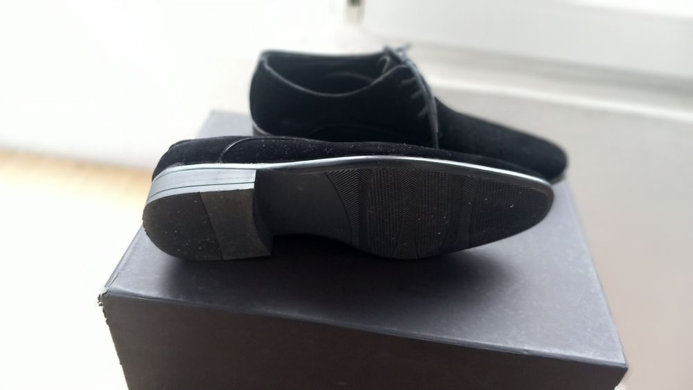 Pantofi Suede Negrii barbati marinea 36