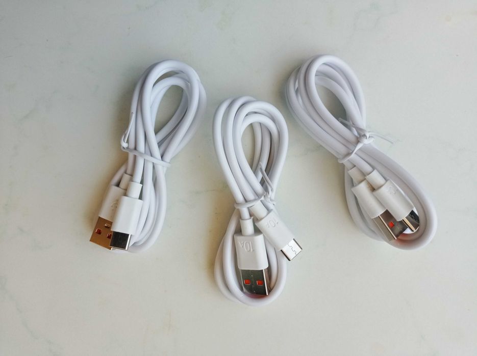 Нови кабели за бързо зареждане Type-C към USB, 10A, дължина 1 метър