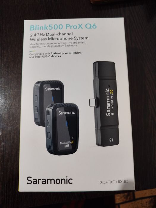 Saramonic Blink500 ProX Q6 

Sotiladi 2 ta mikrafo'nlik 

Yangi ishla
