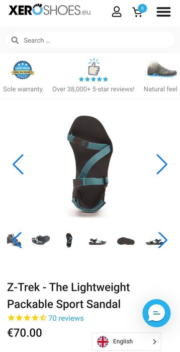 Боси сандали Xero Shoes 39