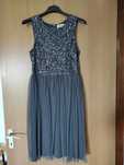 Rochie eleganta argintiu cu paillettes