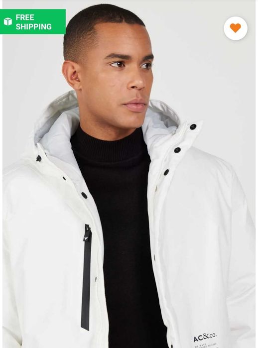 Geaca de iarna alba marimea S noua