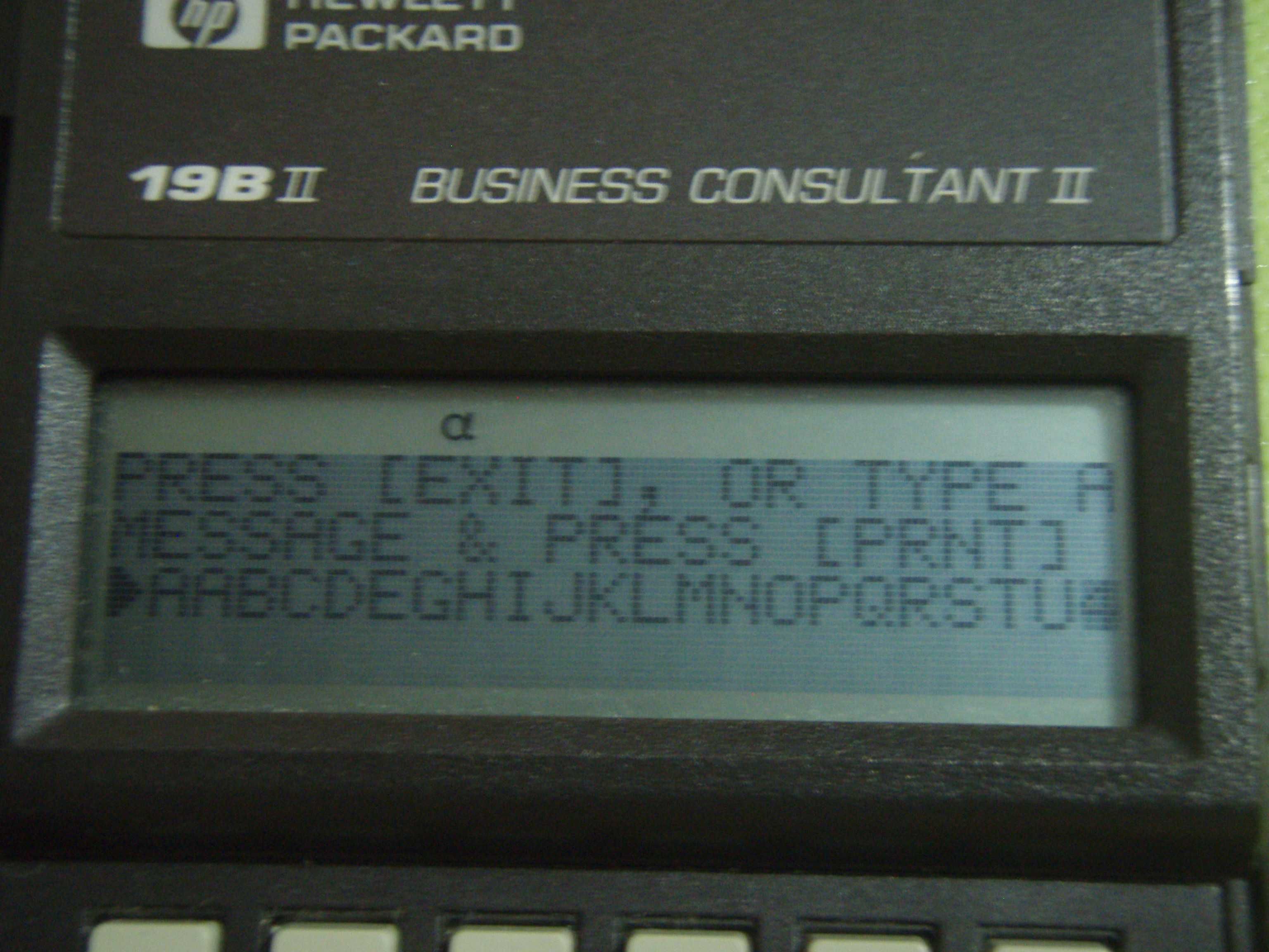 Calculator portabil HP 19B II BUSINESS CONSULTANT II