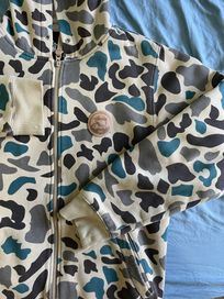 Stussy camo zip up