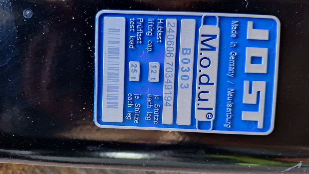 Piciore semiremorca original  josti peste 12T SI 25T
