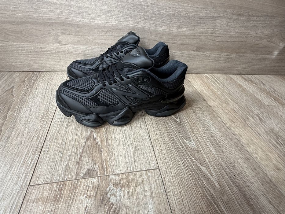 New Balance 9060 Triple Black Leather